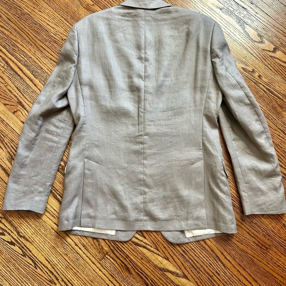 John Varvatos Mens Linen Blazer - Picture 5 of 5